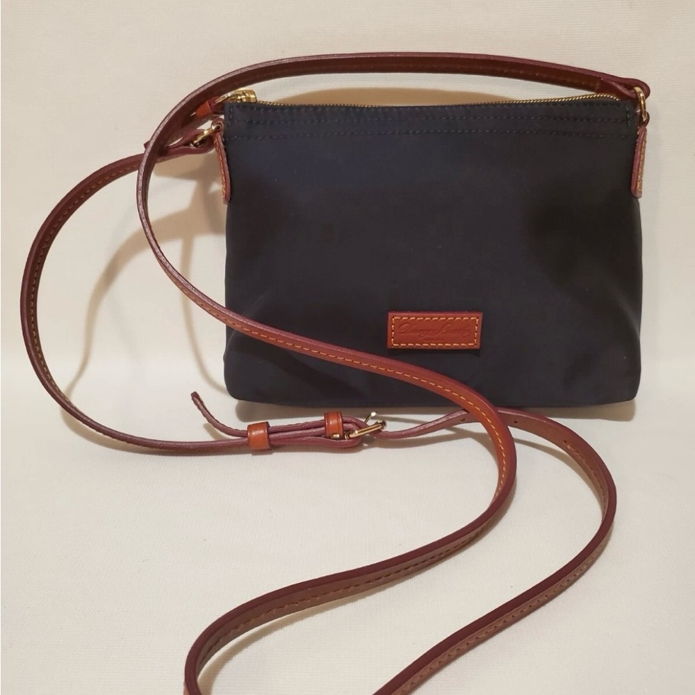 Dooney & Bourke Nylon Black and Brown Crossbody Bag